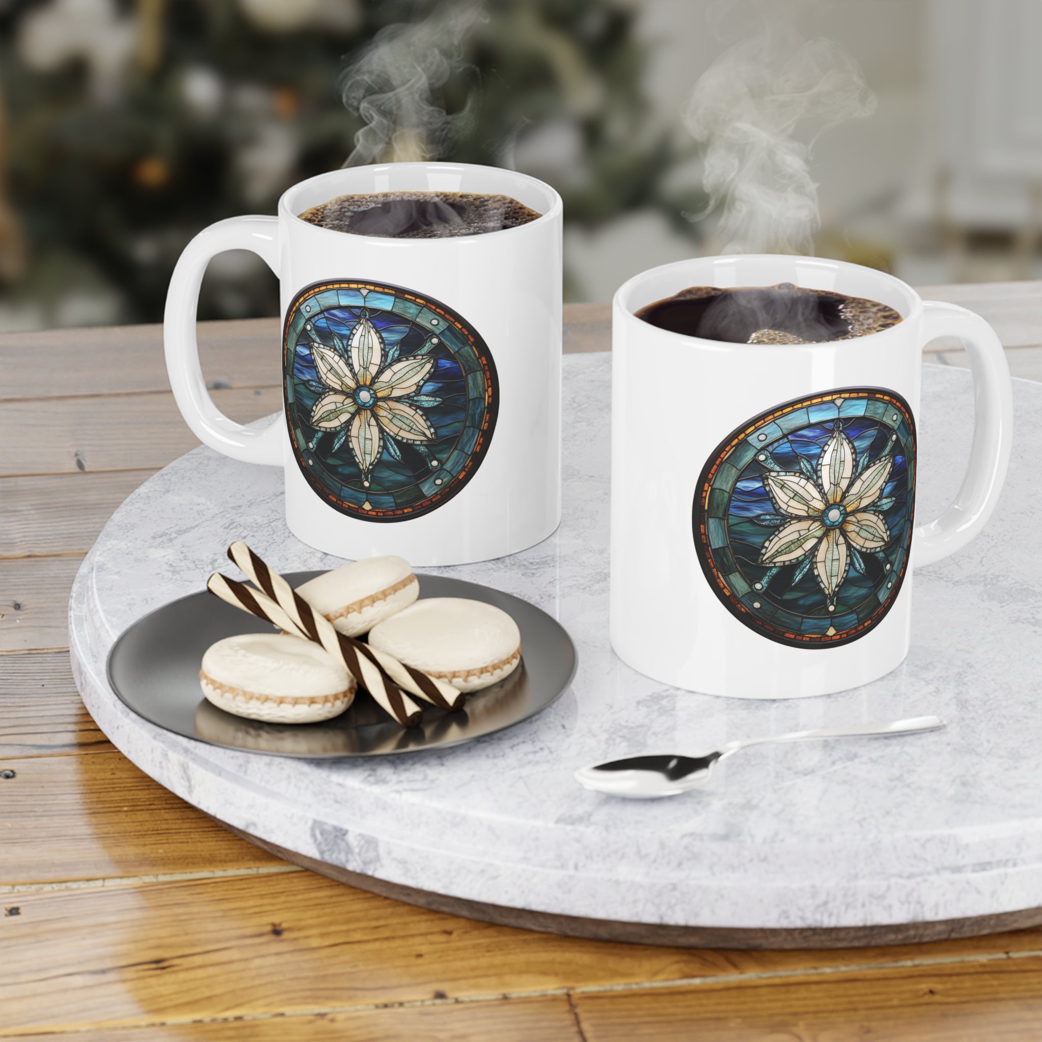 Copy of Mug, Skeleton— Tropical Botanical Coffee Cup (11/15/20oz)