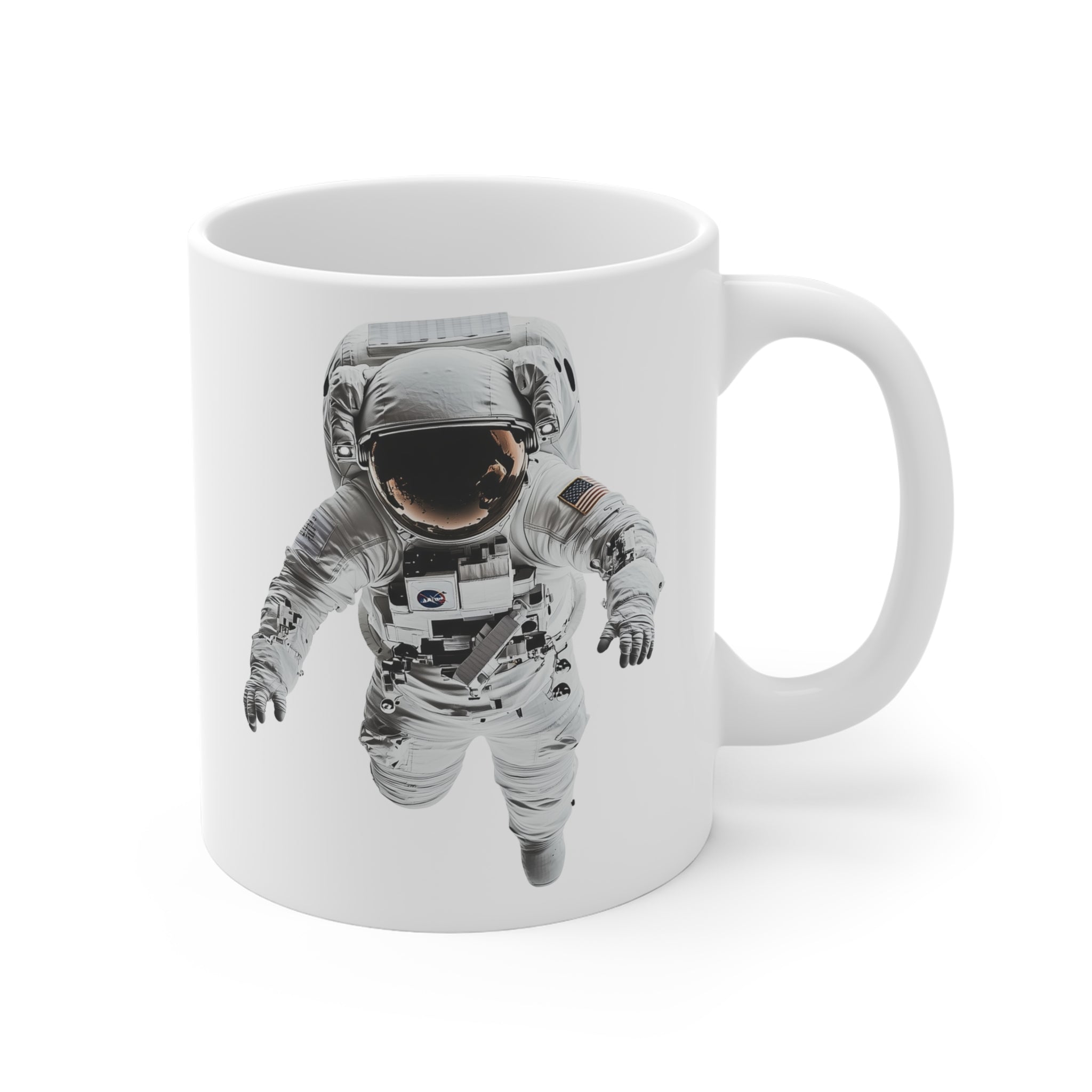 Mug, Floting Astronaut — Tropical Botanical Coffee Cup (11/15/20oz)