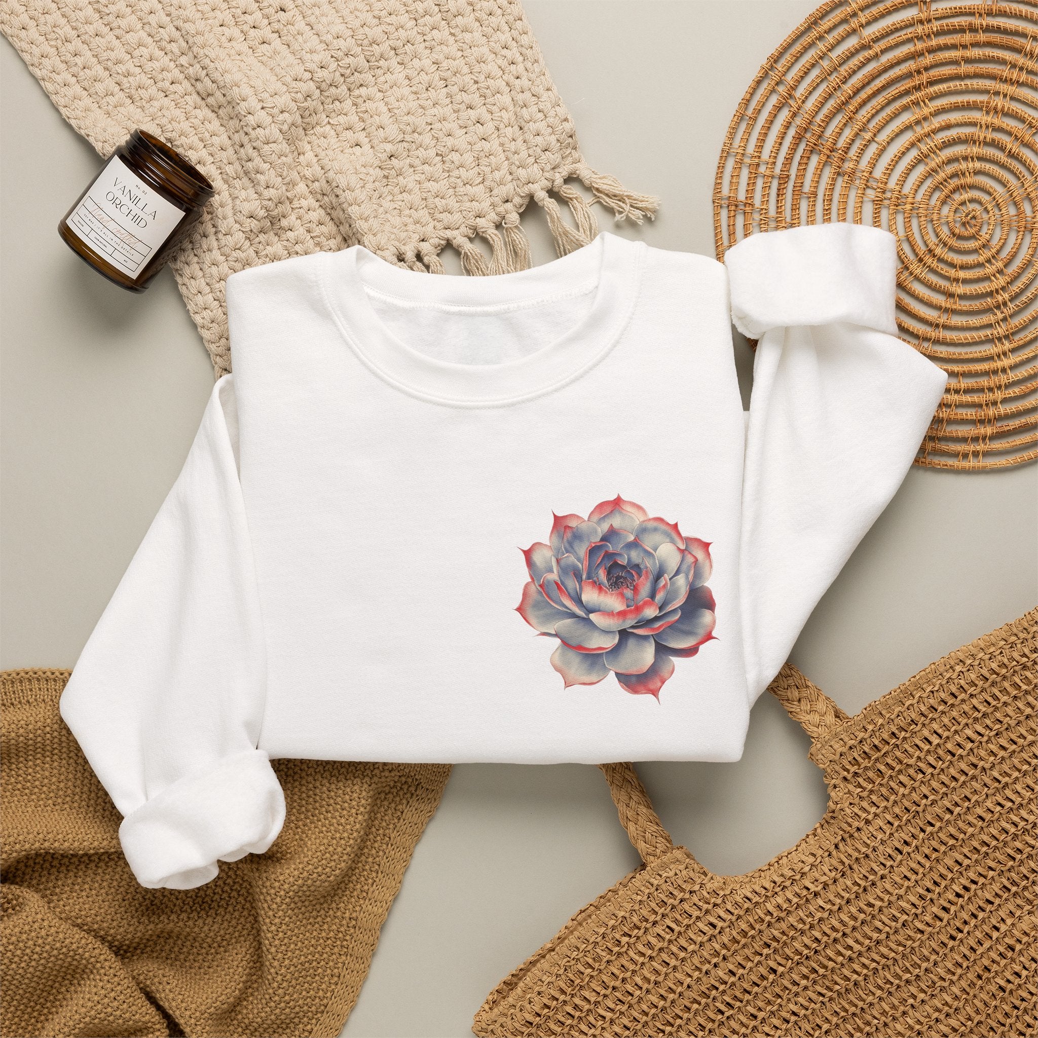 Copy of Copy of Hibiscus Bloom Crewneck Sweatshirt