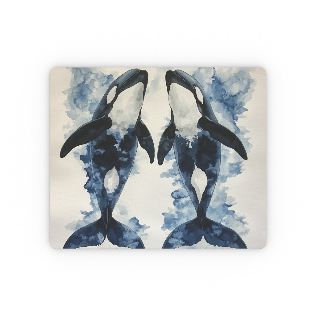 Mousepad, Watercolour Orca