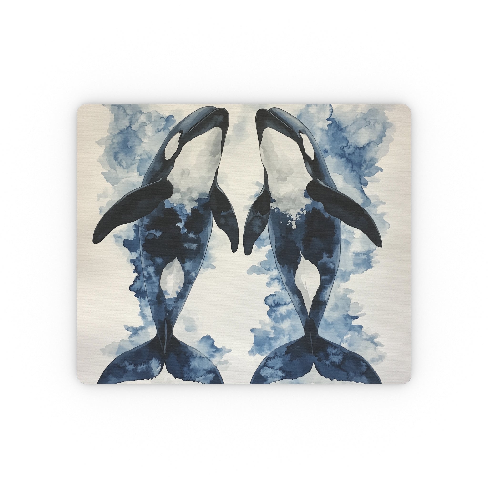 Mousepad, Watercolour Orca