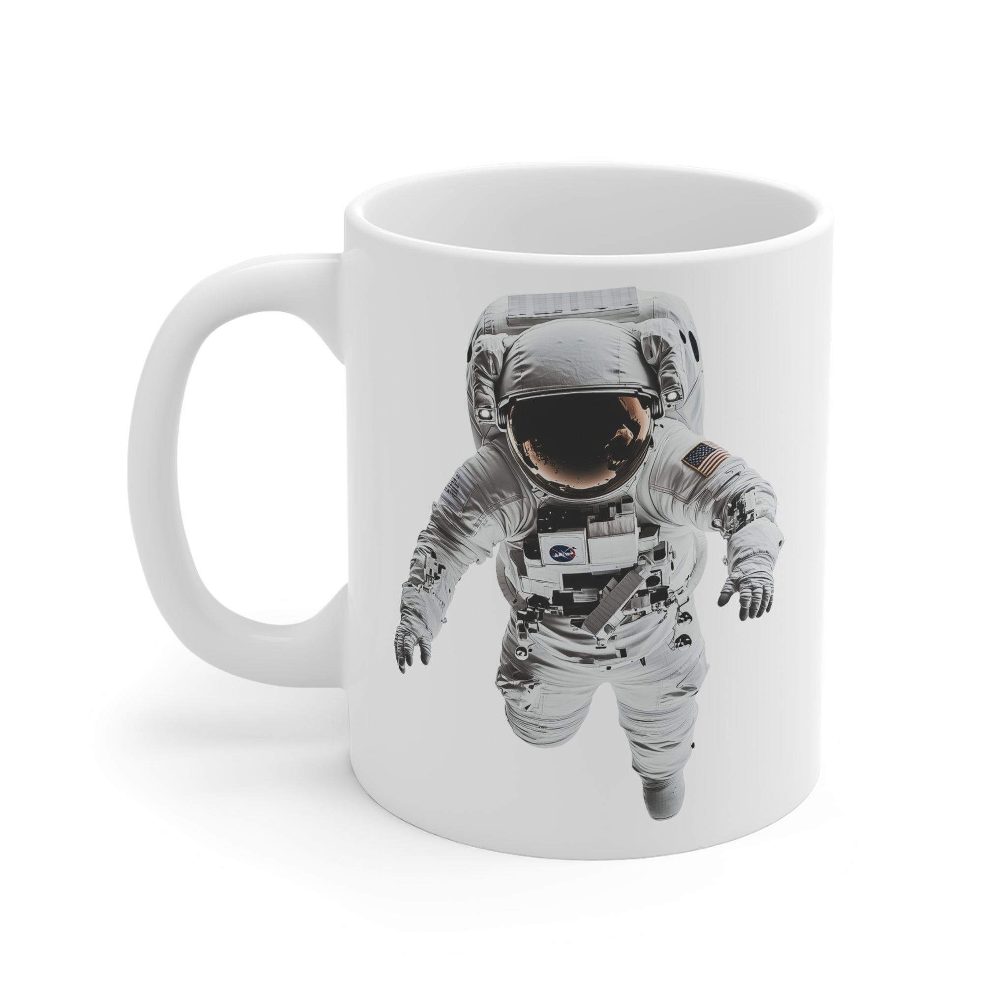 Mug, Floting Astronaut — Tropical Botanical Coffee Cup (11/15/20oz)