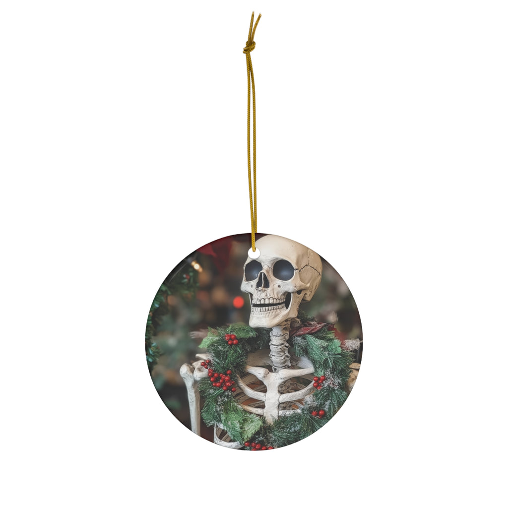 Ornament, Skeleton/Wreath