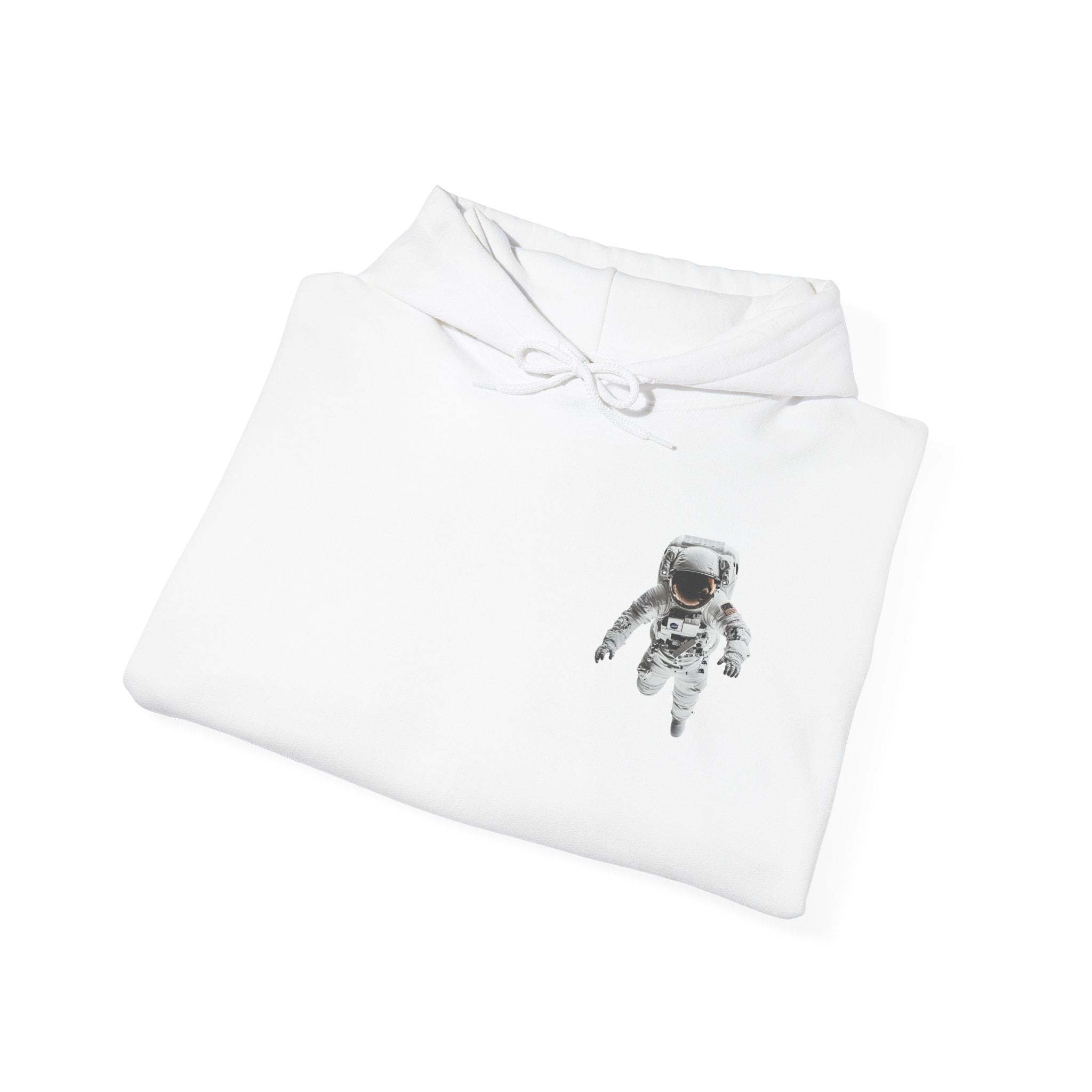 Astronaut Graphic Hoodie — Minimal Space Explorer Pullover