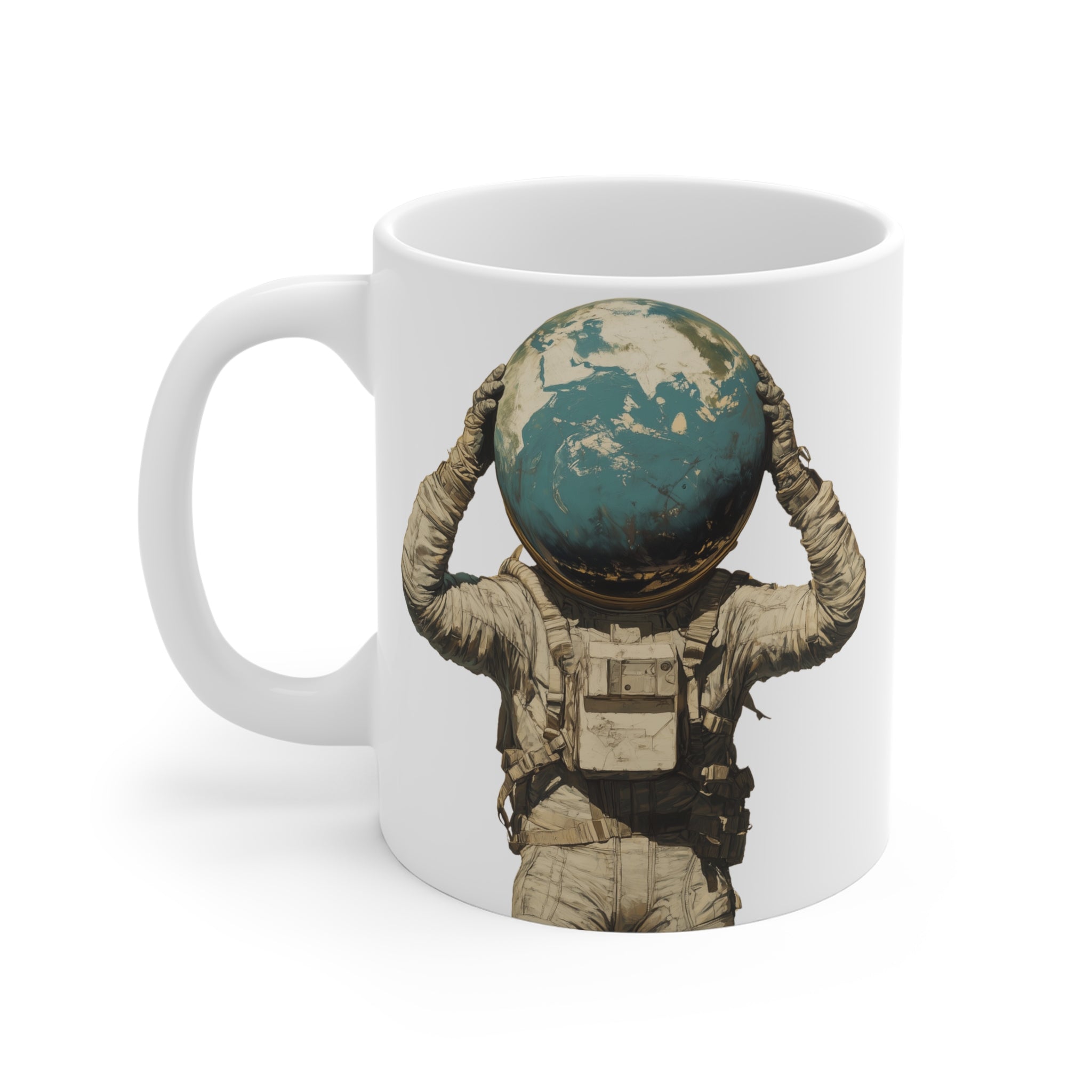 Copy of Mug, Floting Astronaut — Tropical Botanical Coffee Cup (11/15/20oz)