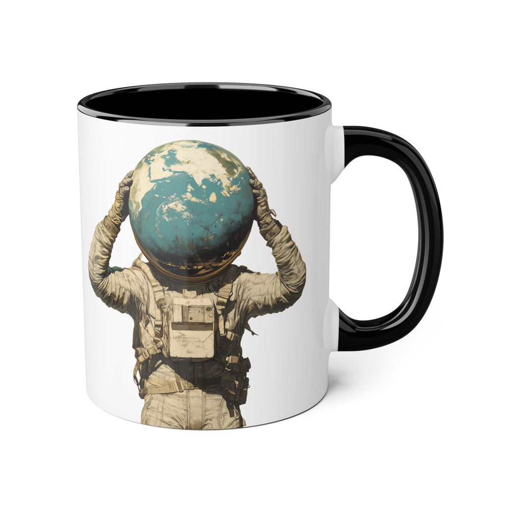 Mug, Astronaut — Vintage Botanical Pink Rose 11oz