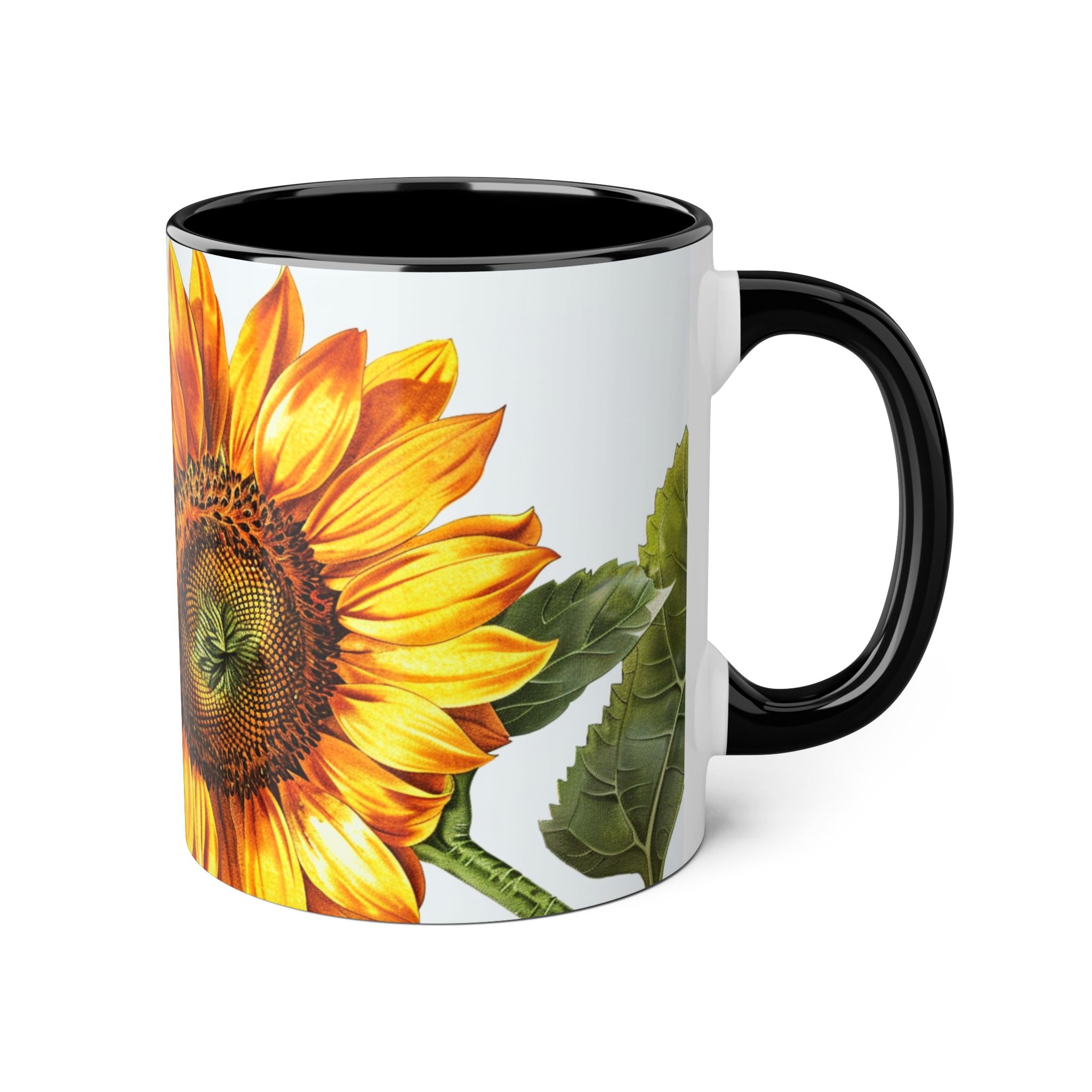 Copy of Rose Accent Mug — Vintage Botanical Pink Rose 11oz