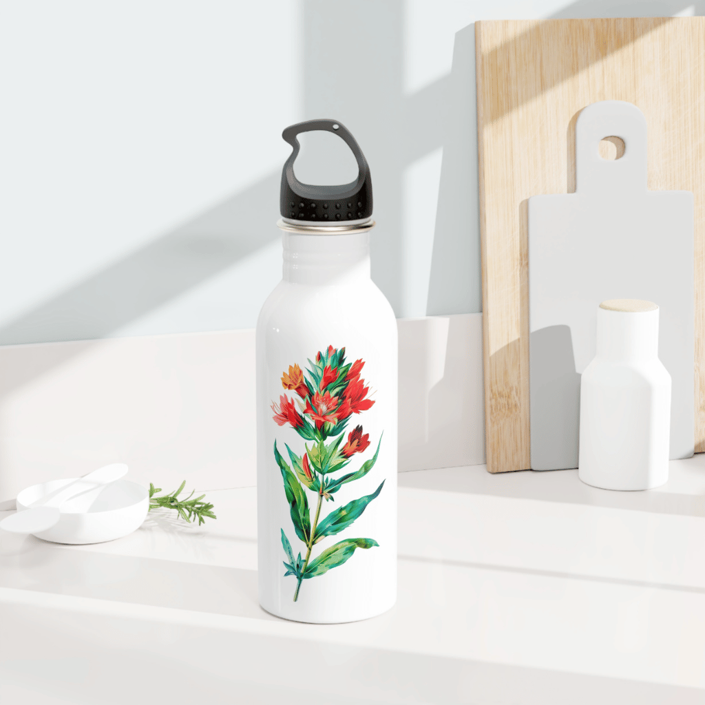 Indian Paintbrush Stainless Steel Bottle