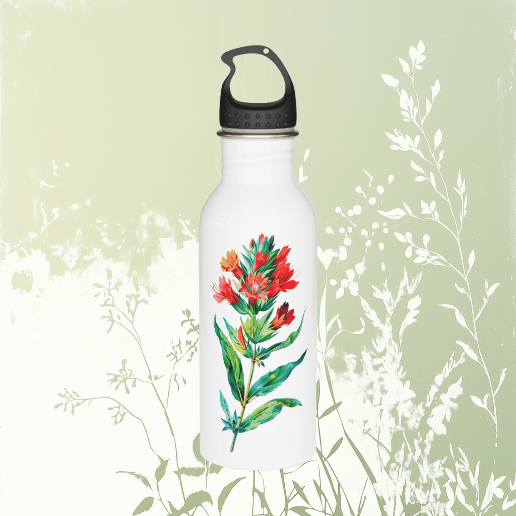 Indian Paintbrush Stainless Steel Bottle