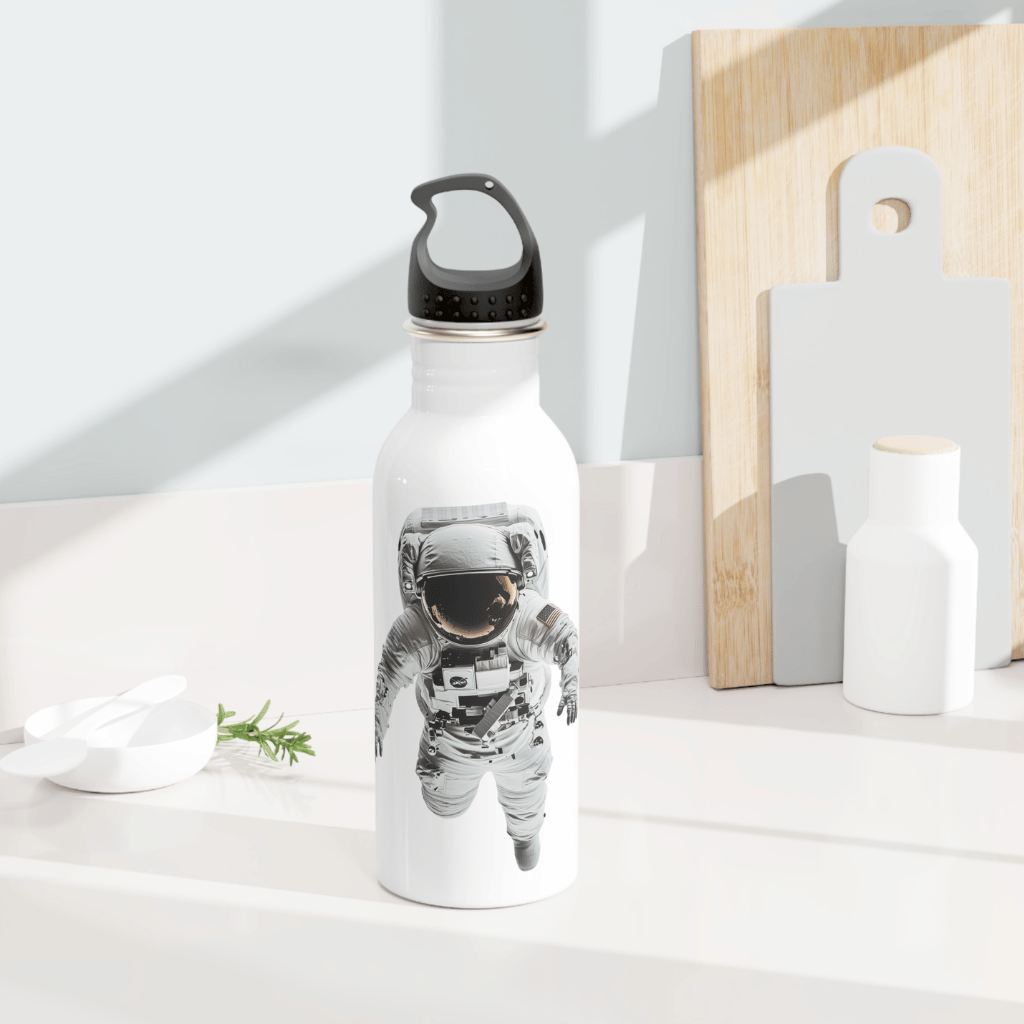Floating in Space Water Bottle