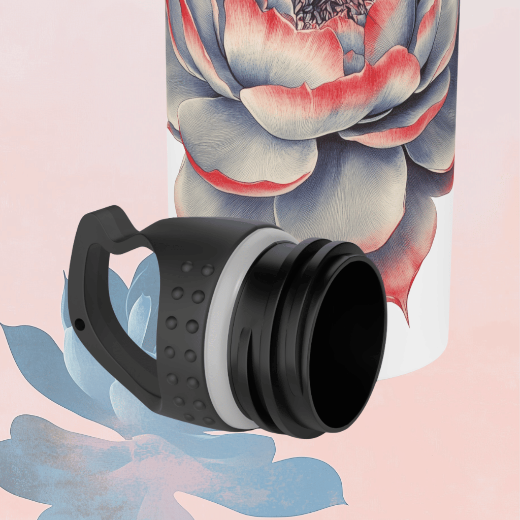 Peony Succulent Water Bottle
