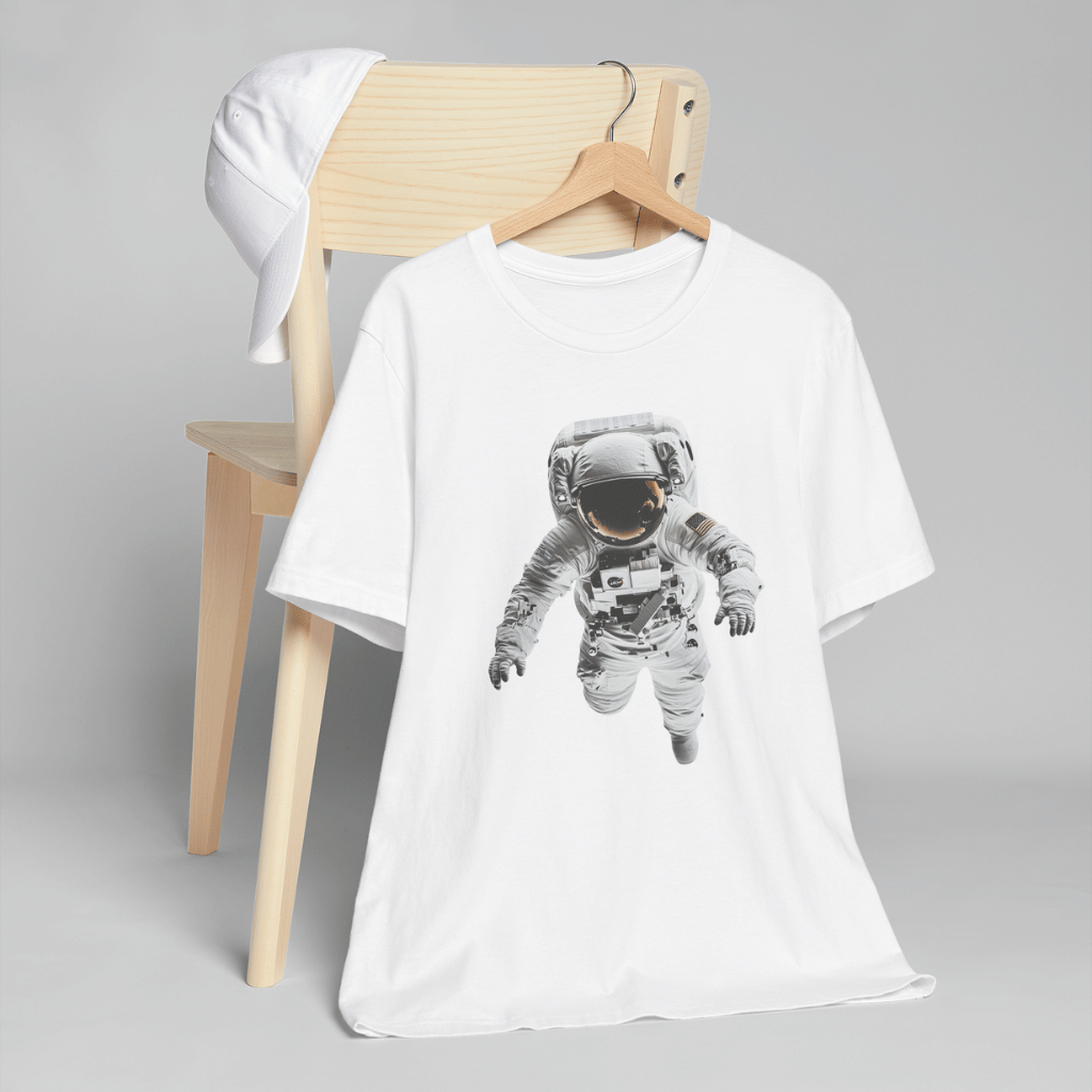 Astronaut Graphic Tee – Floating Space Suit Shirt