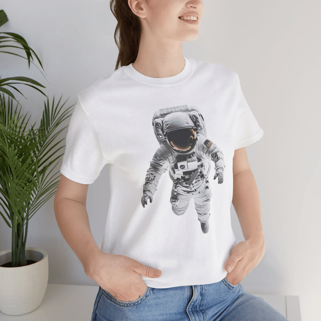 Astronaut Graphic Tee – Floating Space Suit Shirt