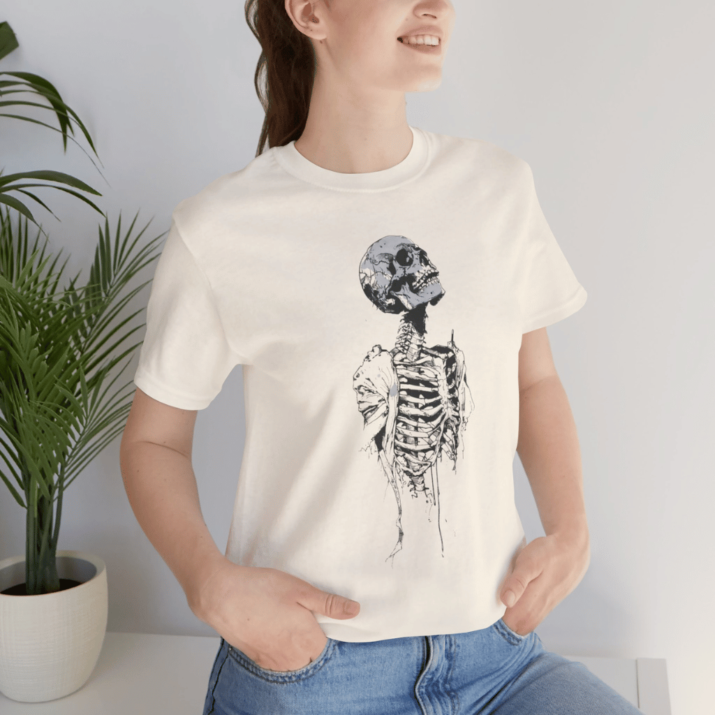 Decaying Skeleton Sketch Shirt