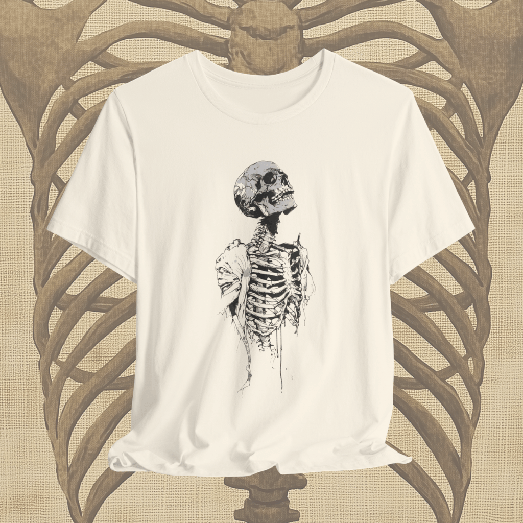 Decaying Skeleton Sketch Shirt