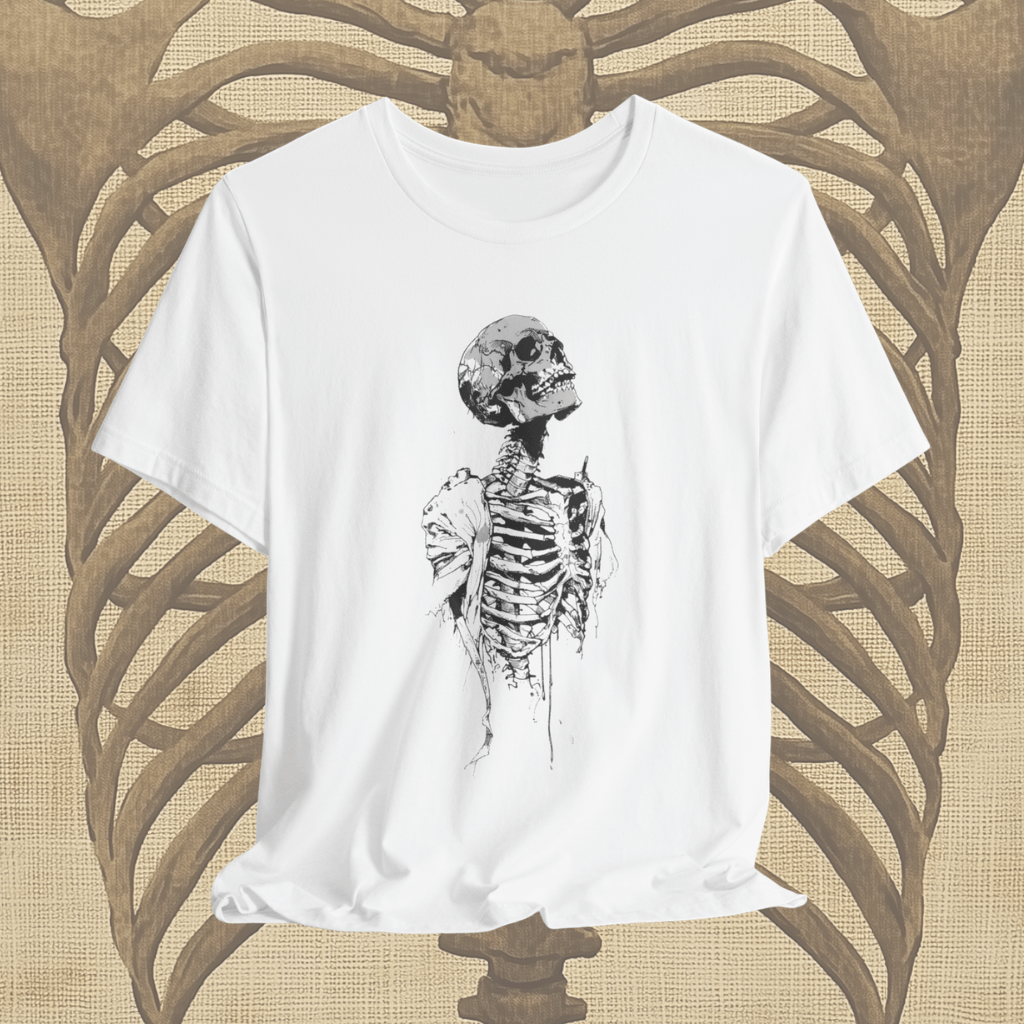 Decaying Skeleton Sketch Shirt