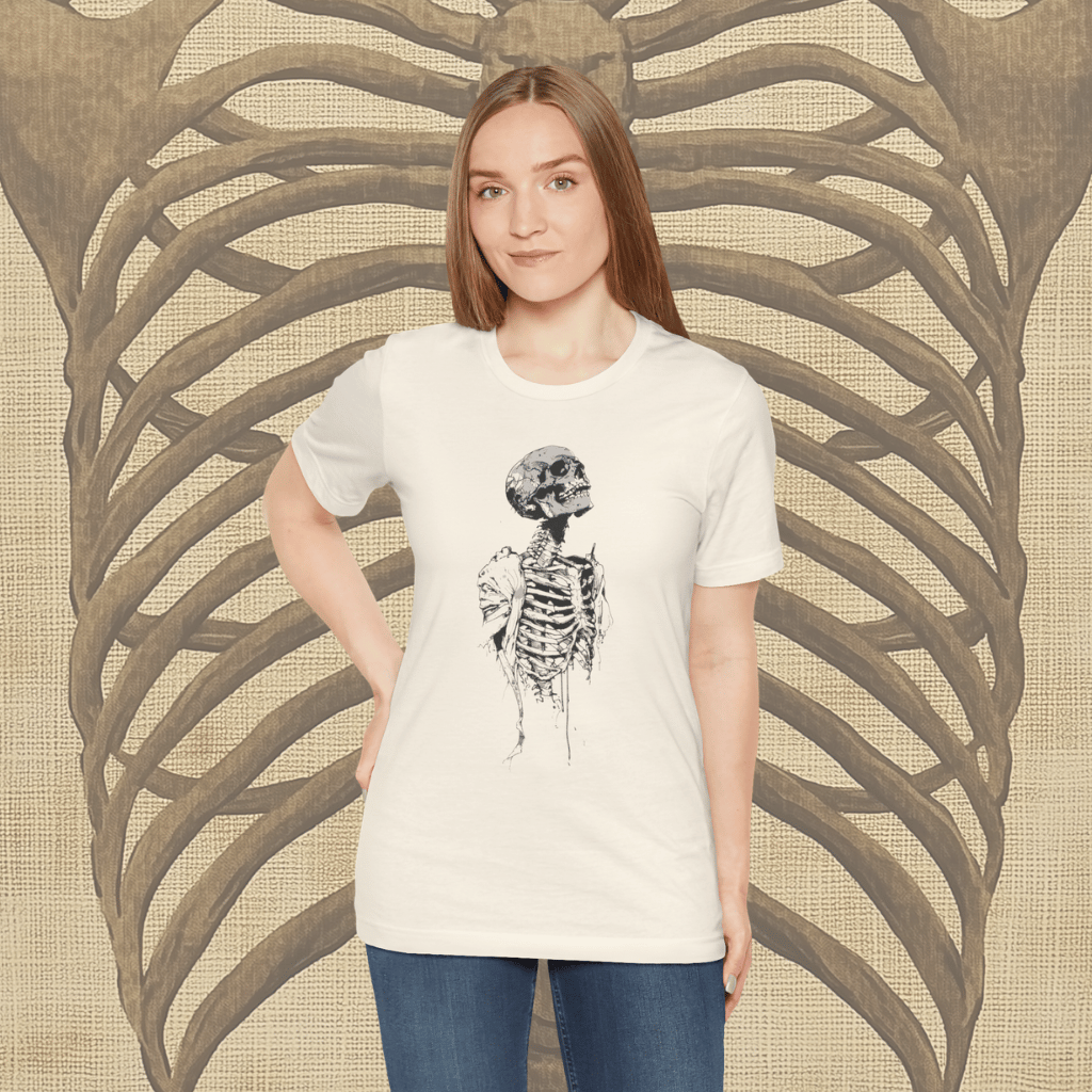 Decaying Skeleton Sketch Shirt