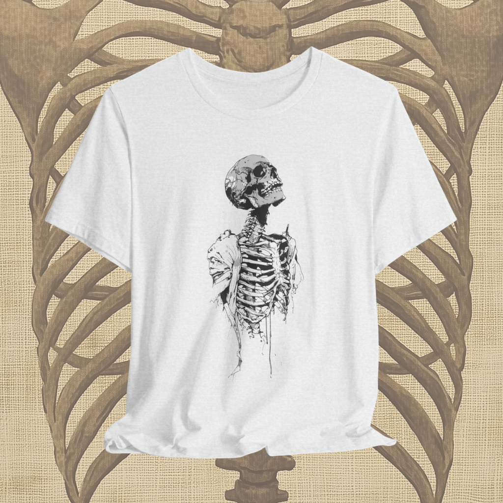 Decaying Skeleton Sketch Shirt