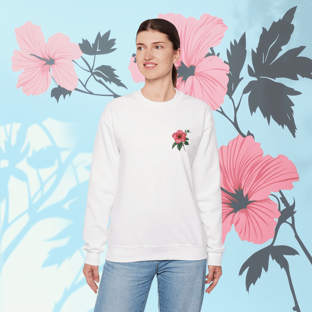 Hibiscus Bloom Crewneck Sweatshirt
