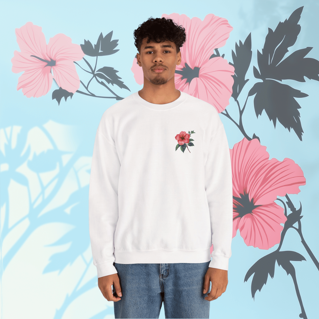 Hibiscus Bloom Crewneck Sweatshirt