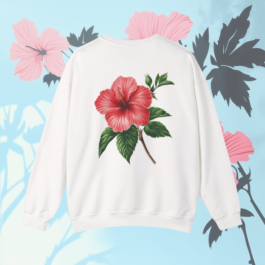 Hibiscus Bloom Crewneck Sweatshirt
