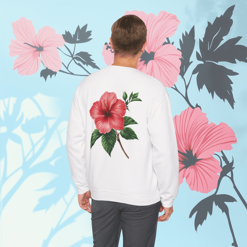 Hibiscus Bloom Crewneck Sweatshirt