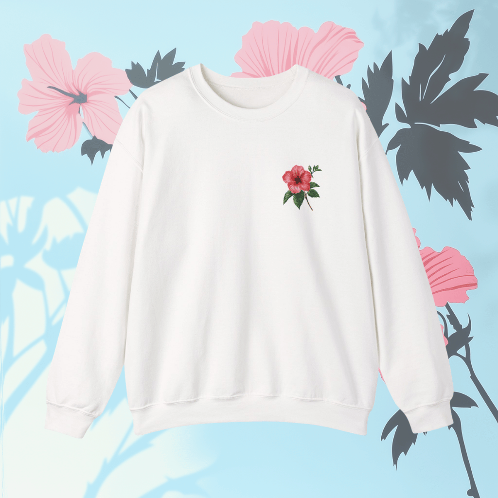 Hibiscus Bloom Crewneck Sweatshirt