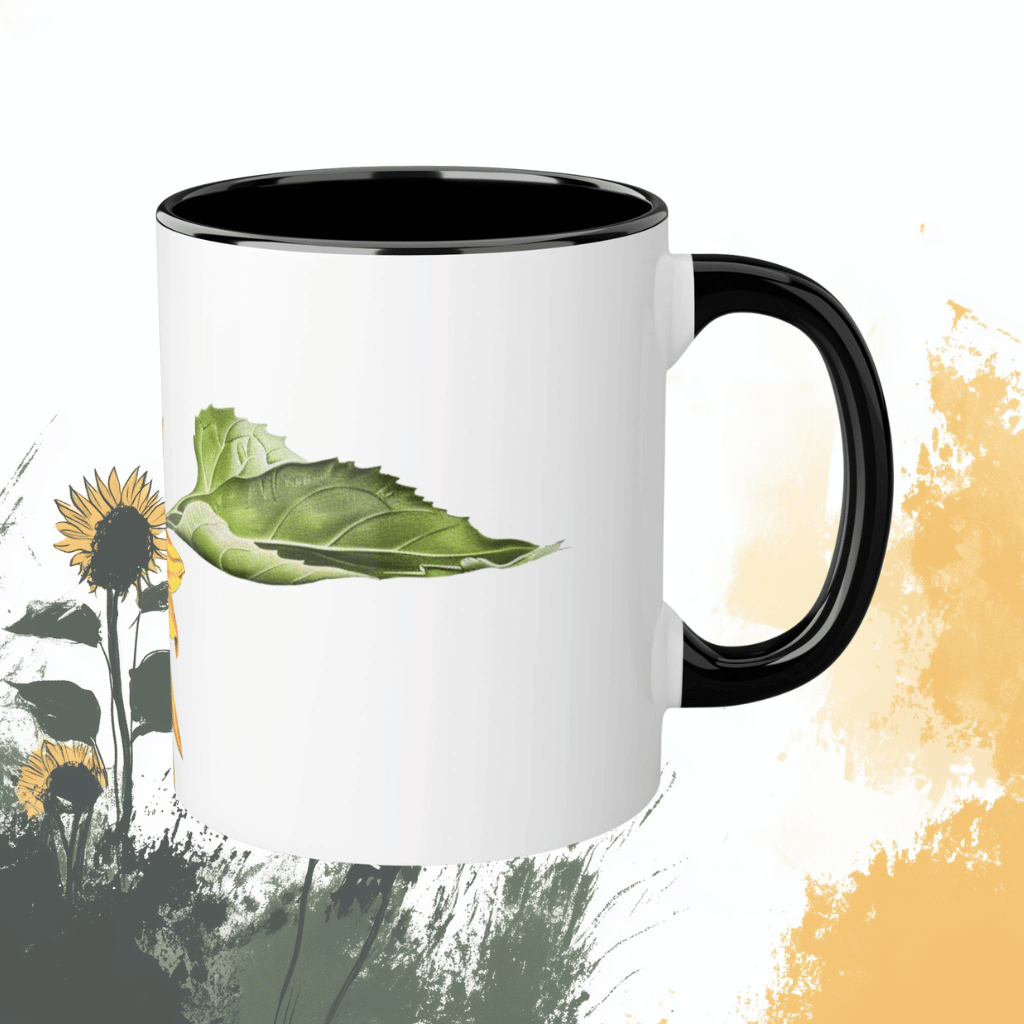 Sunflower Mug, Black (11oz)