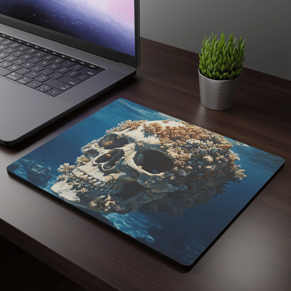 Coral Skull Mousepad