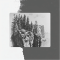 Monochrome Cliff Face Mousepad