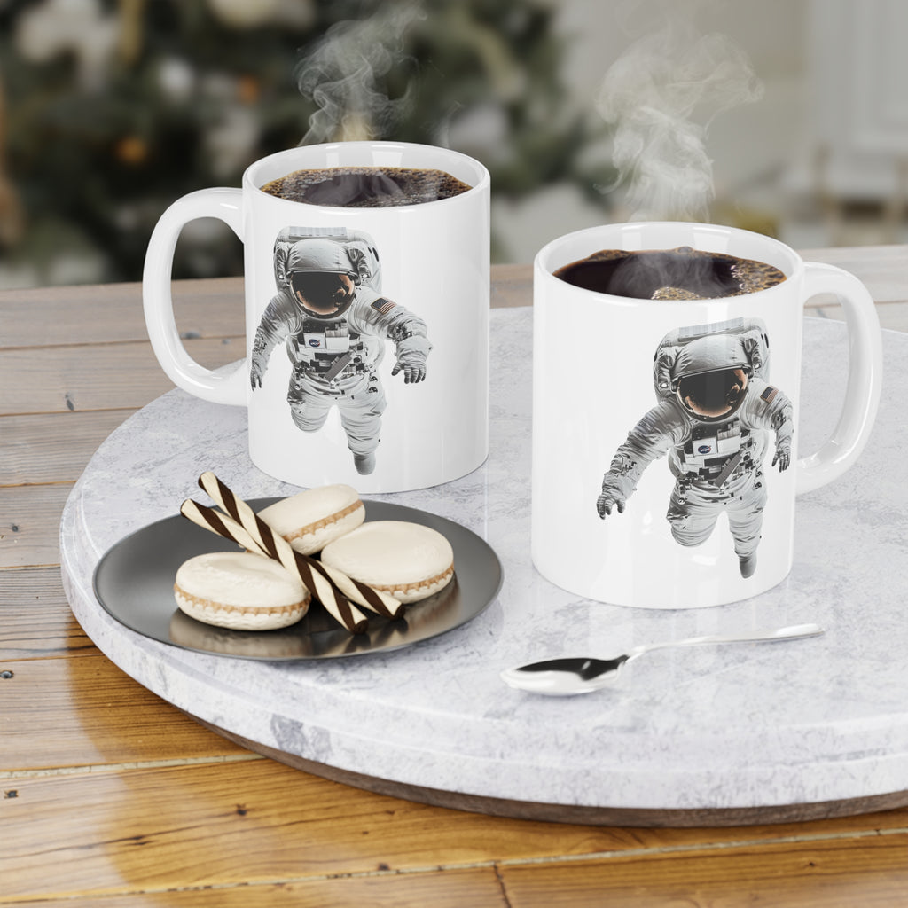 Mug, Floting Astronaut — Tropical Botanical Coffee Cup (11/15/20oz)
