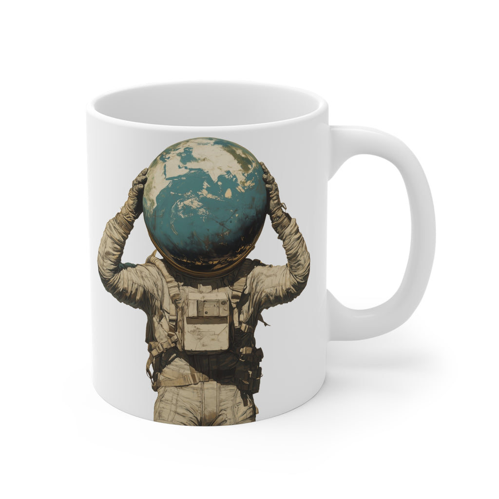 Copy of Mug, Floting Astronaut — Tropical Botanical Coffee Cup (11/15/20oz)