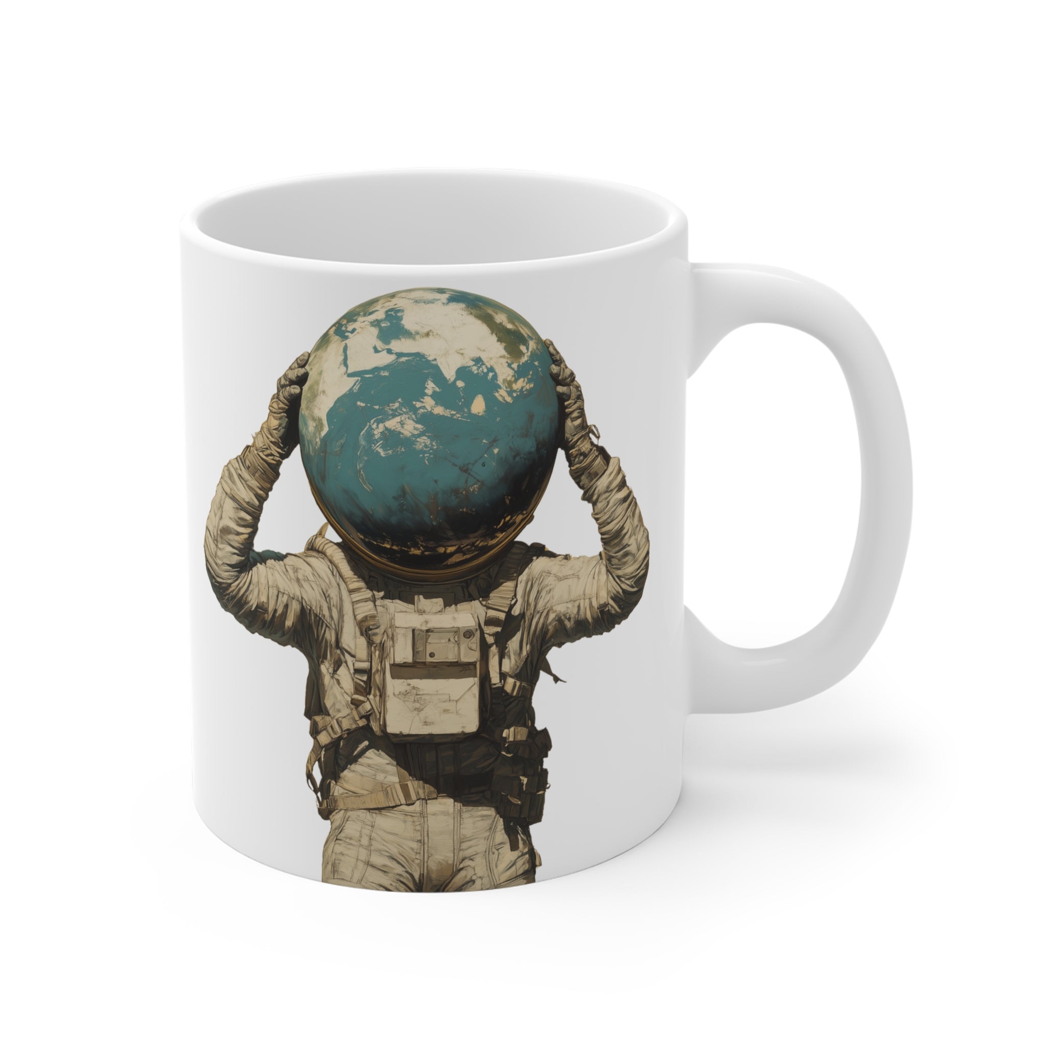 Copy of Mug, Floting Astronaut — Tropical Botanical Coffee Cup (11/15/20oz)