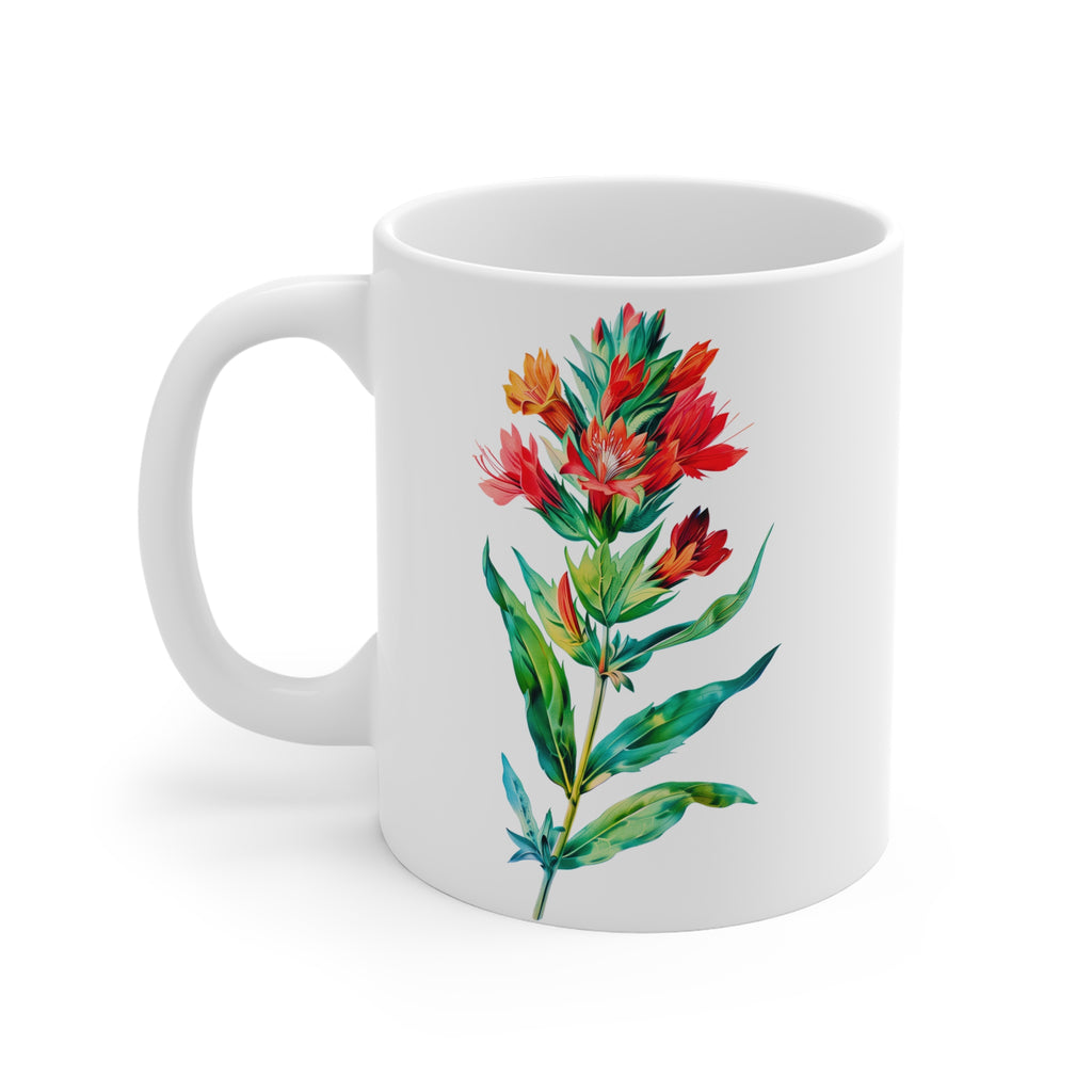 Copy of Hibiscus Floral Ceramic Mug — Tropical Botanical Coffee Cup (11/15/20oz)